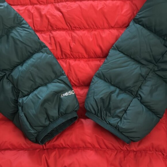 EDDIE BAUER EB650 Nylon 3 Snap Pullover Down Puffer Jacket Men’s Size M - Picture 5 of 13